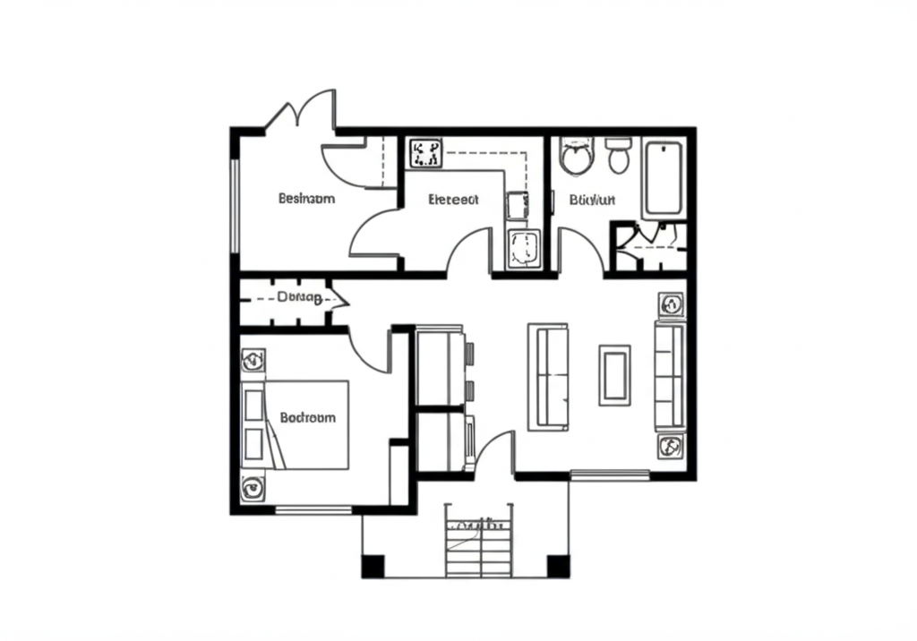 Mặt bằng căn hộ - 1